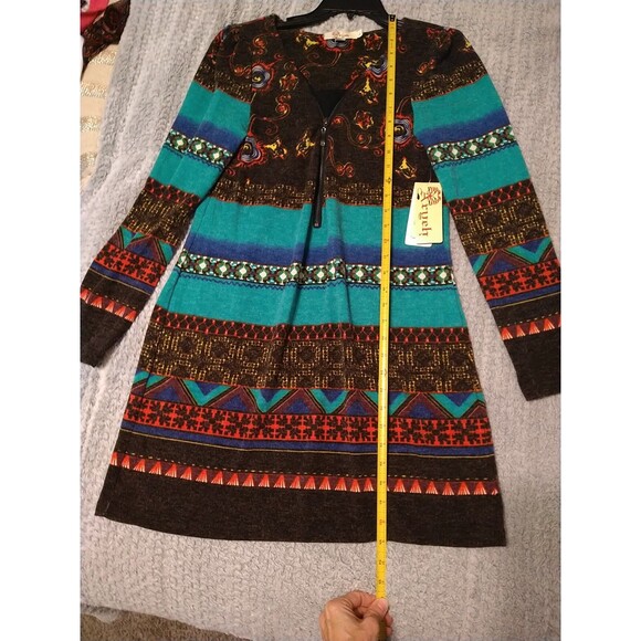 Aryeh Anthropologie  Multicolor Dress Large Nwt Boho Artsy - Picture 11 of 14